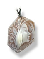 Pendente Mandile 1922 Donna Cammei  in Argento Conchiglia 2MCICM57 - 2MCICM57